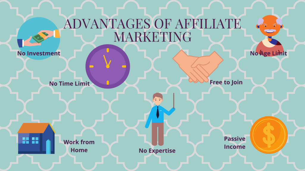advantages of affiliate marketing