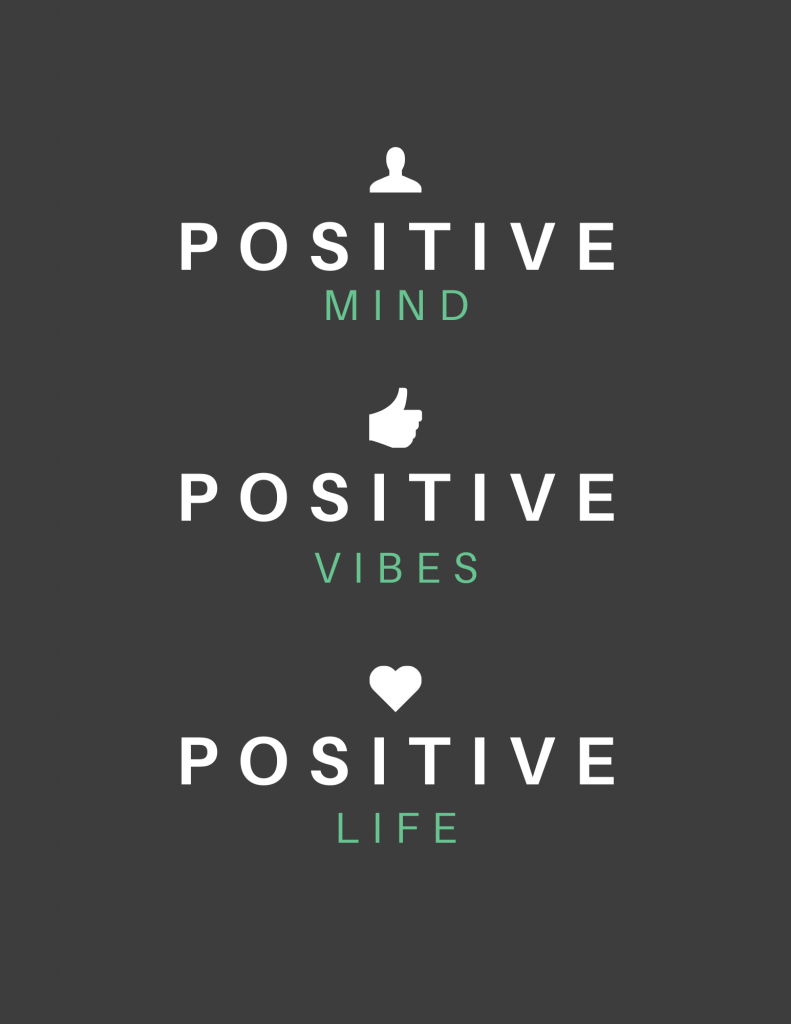 think positive to control stress